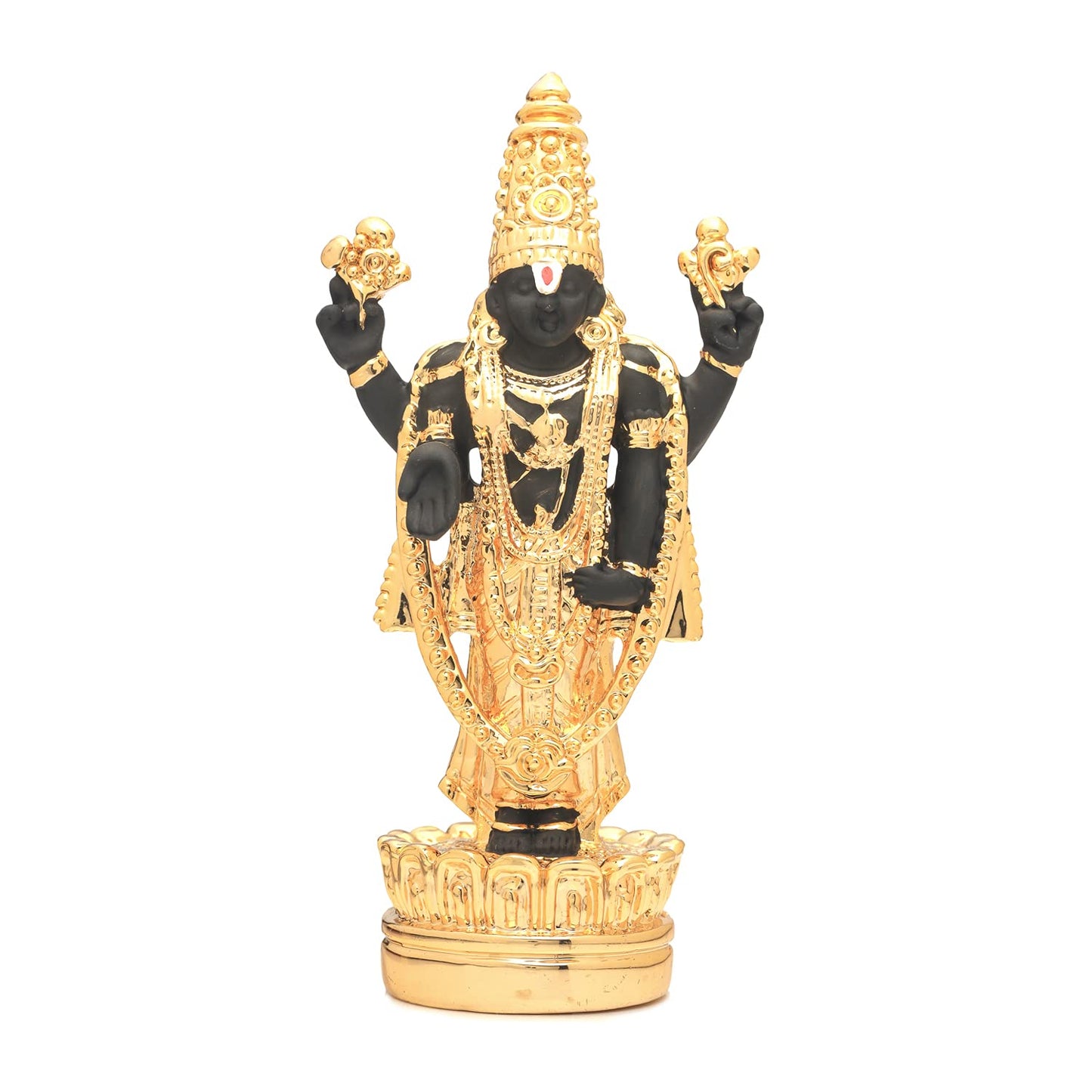RGYAN Tirupati Balaji Venkateshwar Idol Statue for Home, Temple, Car Dashboard