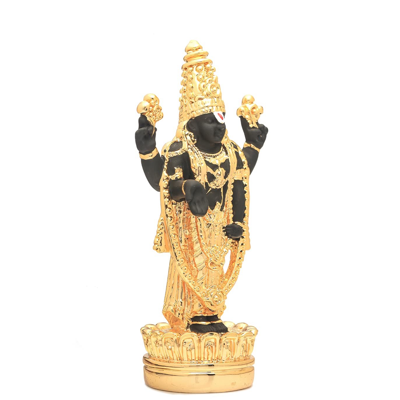 RGYAN Tirupati Balaji Venkateshwar Idol Statue for Home, Temple, Car Dashboard