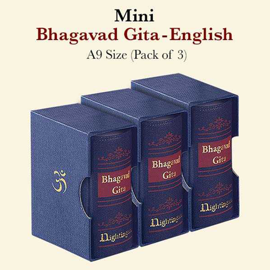 Mini Bhagavad Gita Book in English– A9 Size (Pack of 3)