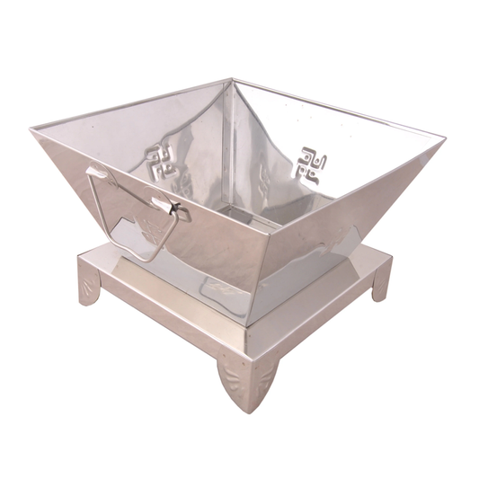 Hawan Kund Yagya Kund for Pooja Hawan Purpose with Handle - Steel