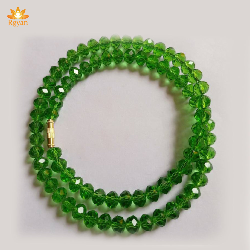 RGYAN Green Crystal Short Chain Necklace for Womens, Girls