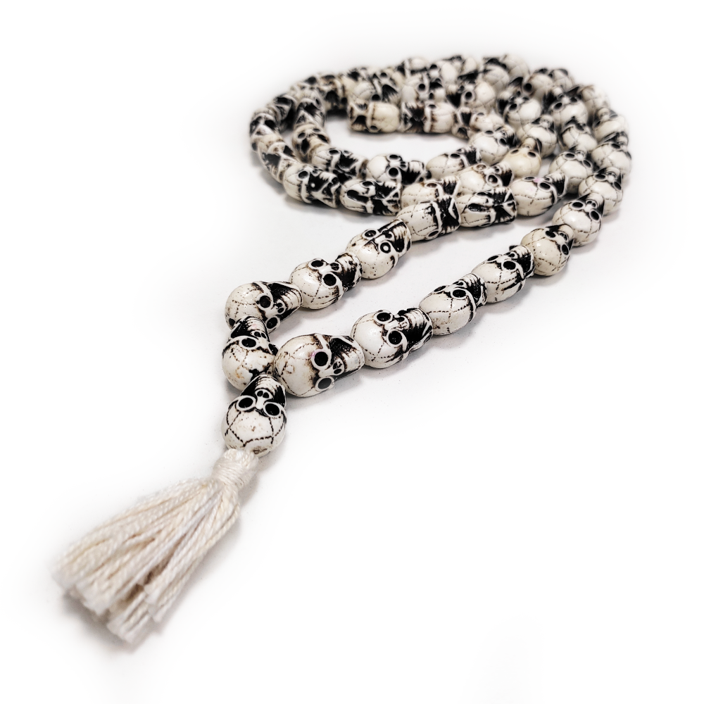 Stone Mund Mala for Good Luck (54 +1) Goddess Kali/Lord Shiva Mala