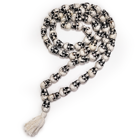 Stone Mund Mala for Good Luck (54 +1) Goddess Kali/Lord Shiva Mala