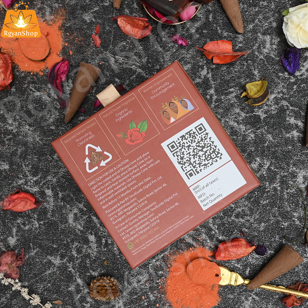 Rgyan Natural Incense Cones - Chandan Dhoop Cones