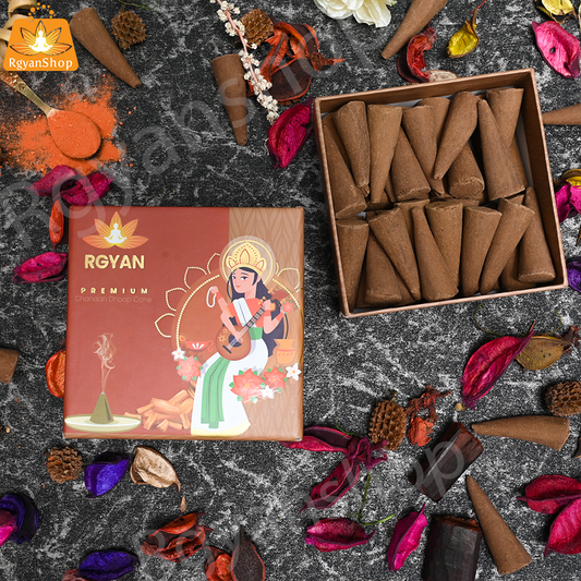 Rgyan Natural Incense Cones - Chandan Dhoop Cones