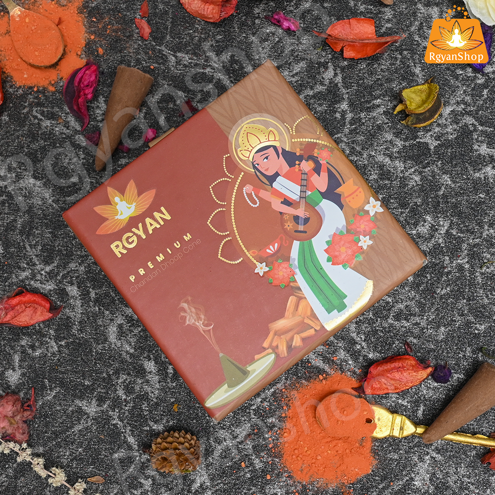 Rgyan Natural Incense Cones - Chandan Dhoop Cones