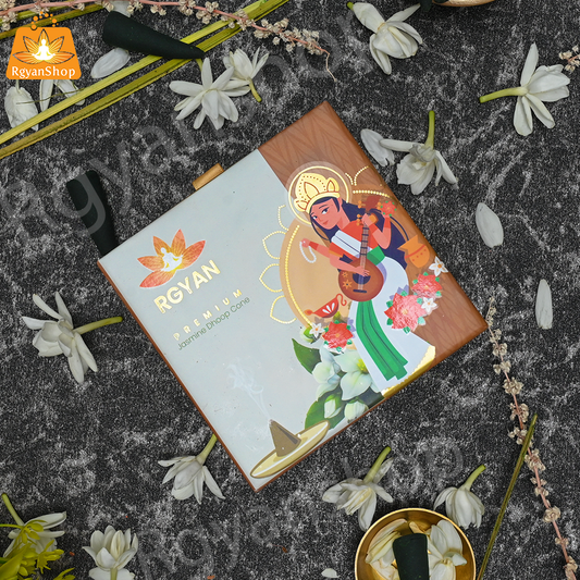 Rgyan Natural Incense Cones - Jasmine Dhoop Cones