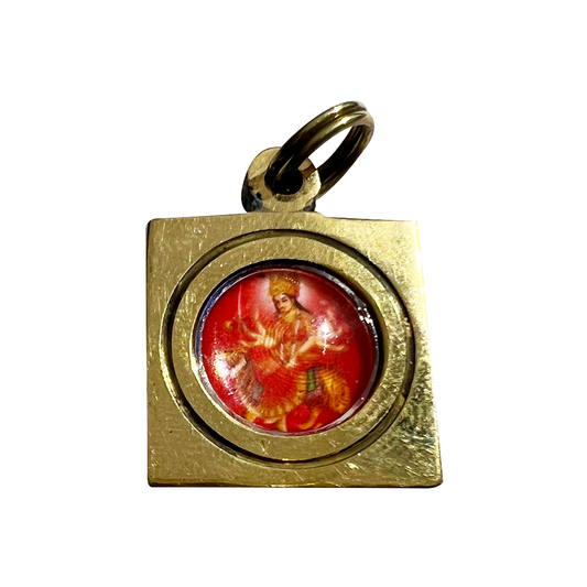 Shri Durga Bisa Yantra Pendant in Brass for Men & Women