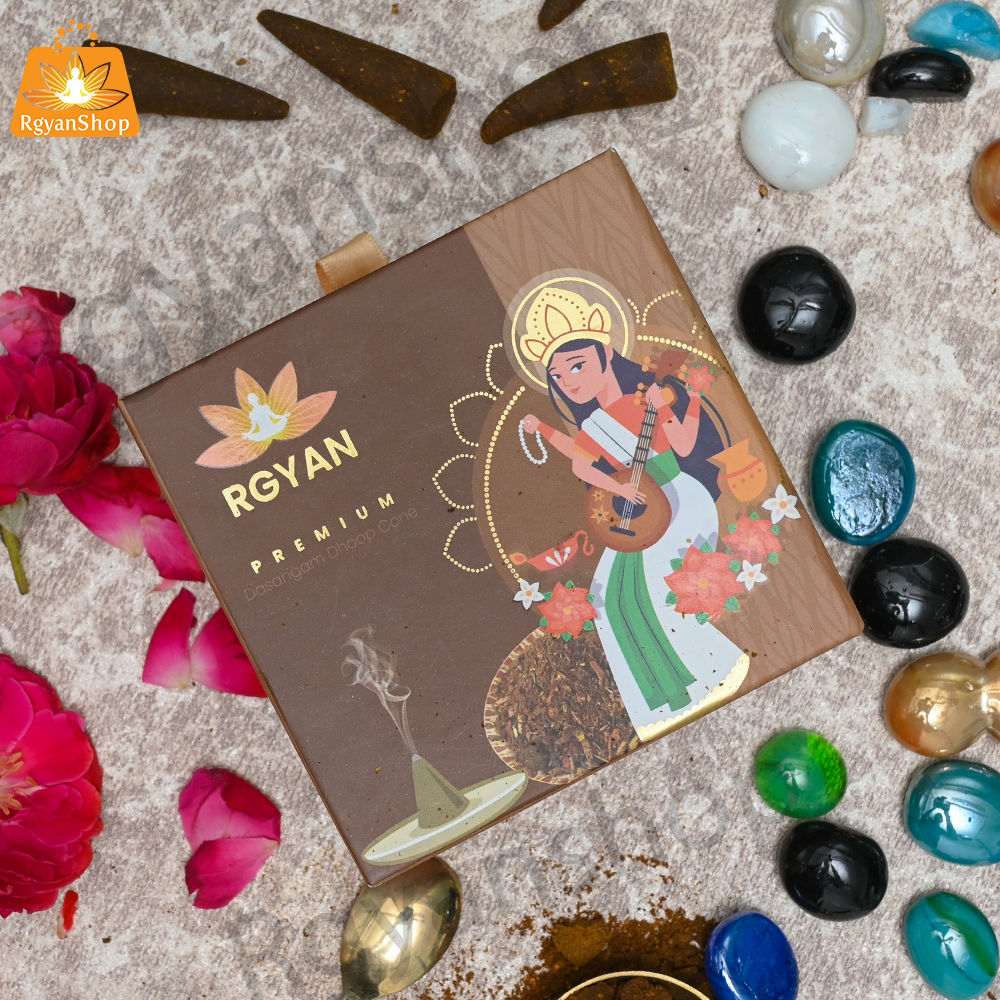 Rgyan Natural Incense Cones - Dasangam Dhoop Cones