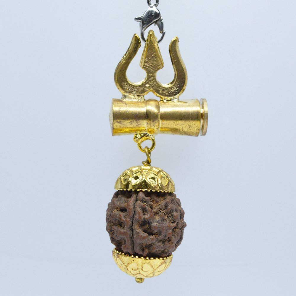Shiv Shakti Kawach Locket with Rudraksh