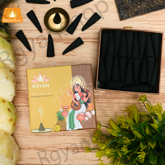 Rgyan Natural Incense Cones - Pineapple Dhoop Cones