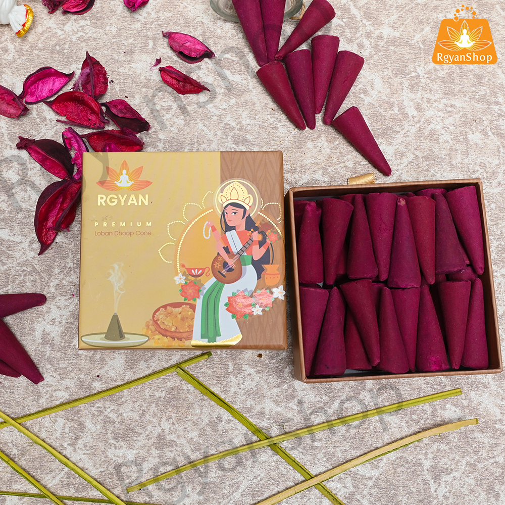 Rgyan Natural Incense Cones - Loban Dhoop Cones