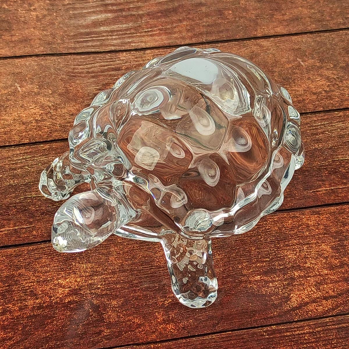 Crystal Tortoise Glass turtle with Beautiful Bowl Plate Vastu Set for Good Luck.