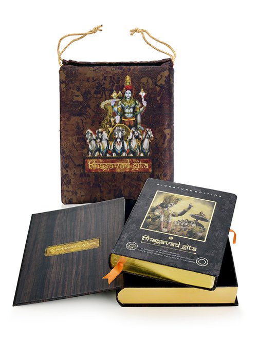 Talking Bhagavad Gita Book In 15 Languages – Signature Edition