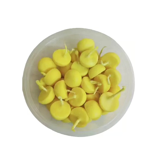Cow Ghee diya Cotton Table Diya (Height: 1 inch)