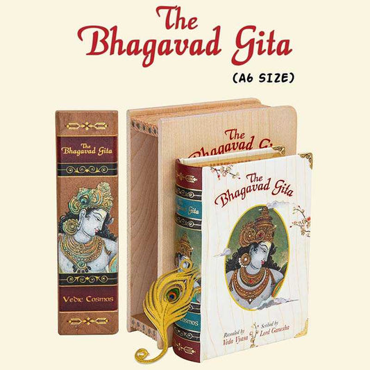 Bhagavad Gita Book - A6 Size Wooden Boxed Edition