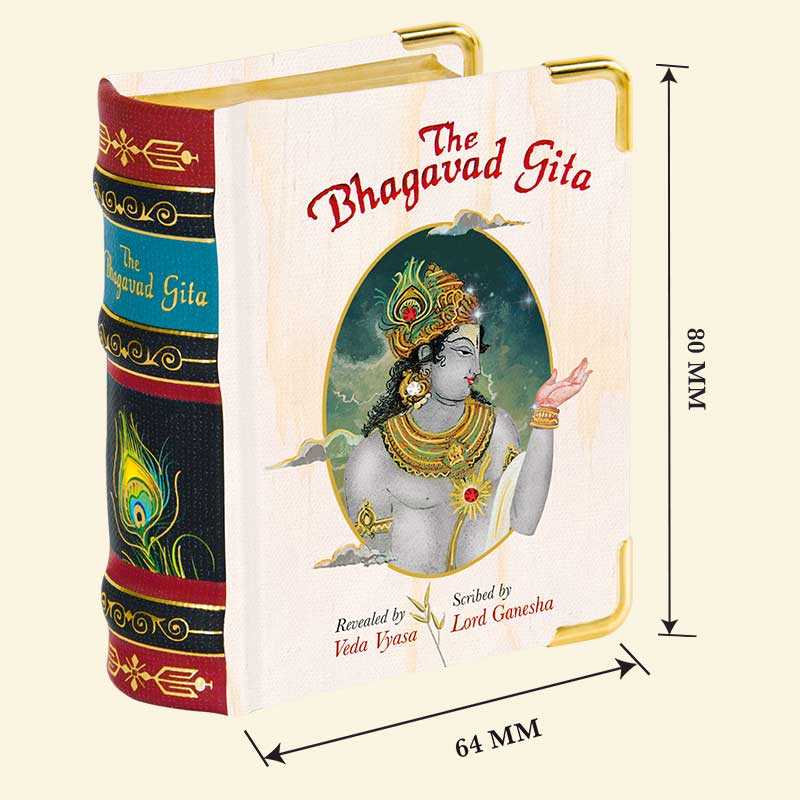Bhagavad Gita Book - A8 Size Wooden Boxed Edition