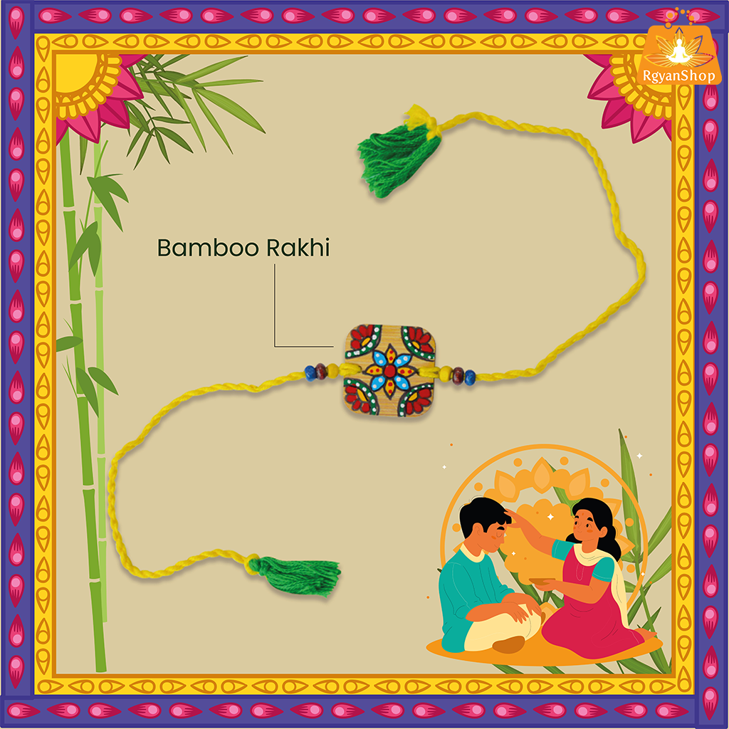 Madhubani Bamboo Rakhi