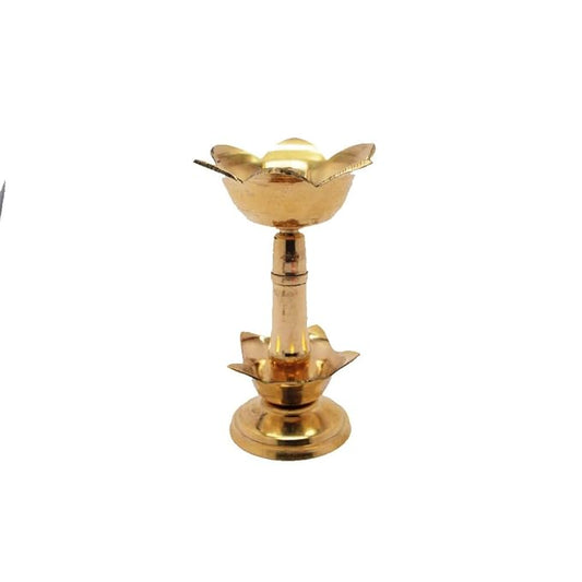 Rgyan Brass Agarbatti Holder – Handcrafted Pooja Incense Stand