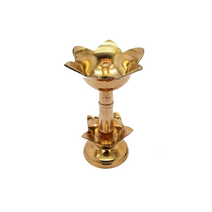 Rgyan Brass Agarbatti Holder – Handcrafted Pooja Incense Stand