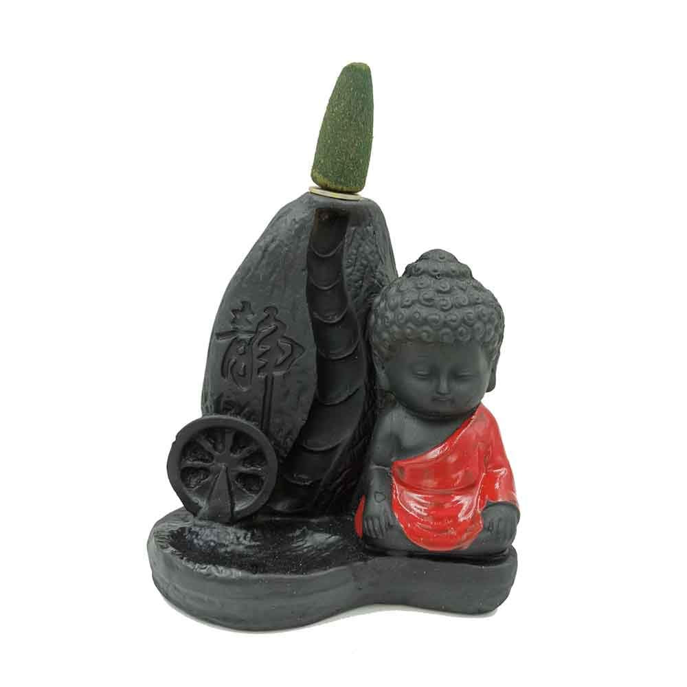 Rgyan Monk Buddha Fountain Decorative Design Showpiece with 10 Scented Backflow Incense Cone (Copy)