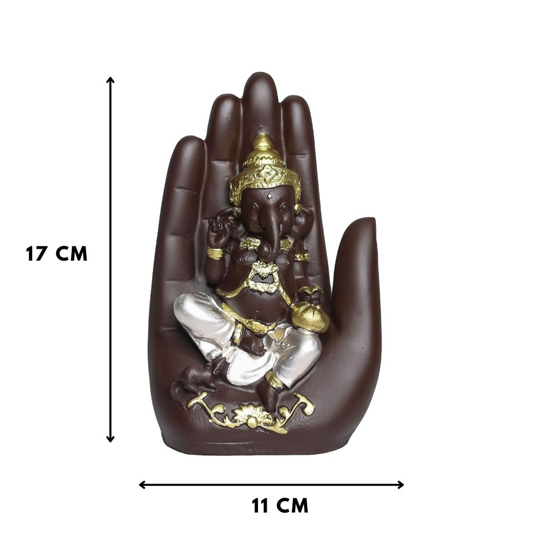 Rgyan Ganesha Idol in Blessing Hand Design(Palm ganesh) for home