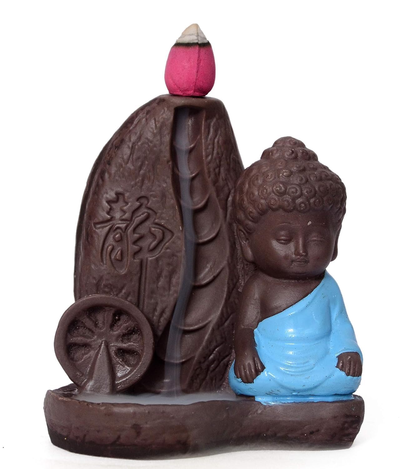 Rgyan Monk Buddha Fountain Decorative Design Showpiece with 10 Scented Backflow Incense Cone (Copy)