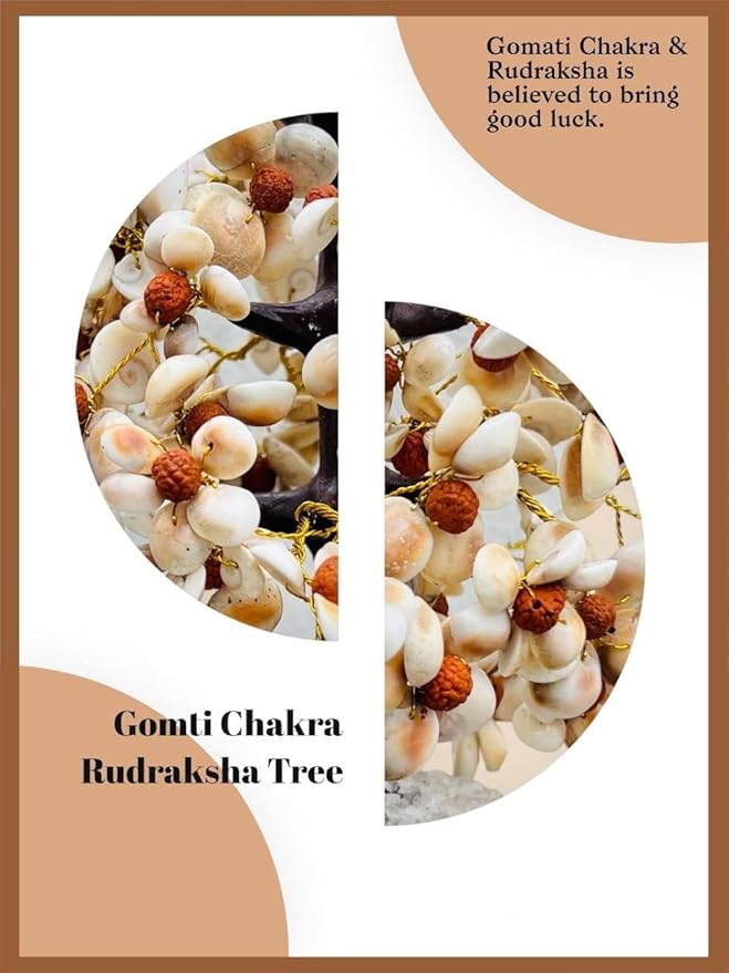 Rgyan, Rudraksha & Gomati Chakra Tree – 108 Beads for Positivity, Prosperity & Spiritual Protection