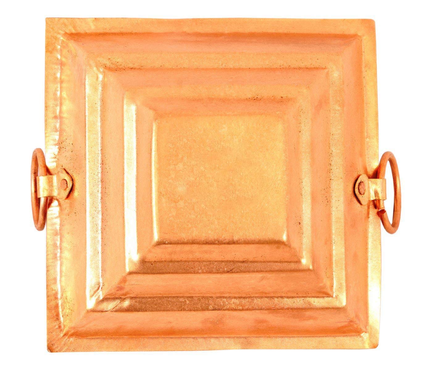 Copper Finish Mini Yagya Hawan Kund for Puja