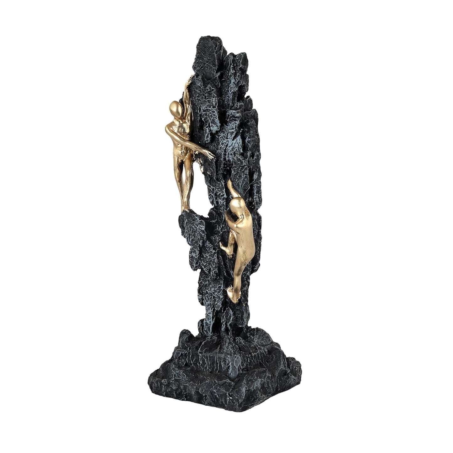 Rgyan Mountain Climbers Showpiece for Home Decor. 2 Men Climbing on Rock