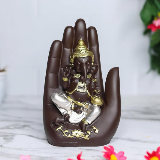 Rgyan Ganesha Idol in Blessing Hand Design(Palm ganesh) for home