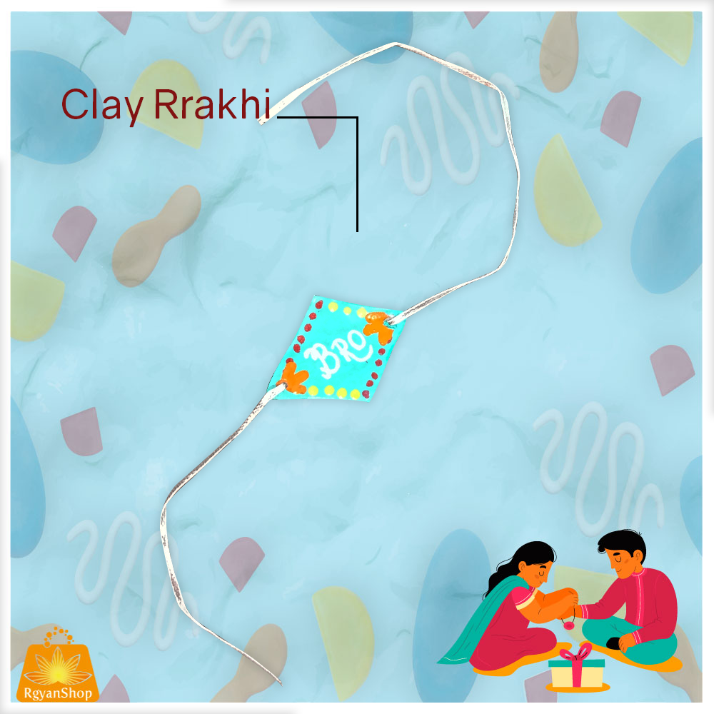 Handmade Customized Clay (kite) Rakhi