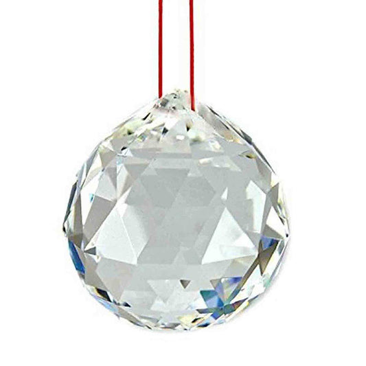 Fengshui Clear Crystal Hanging Ball for Good Luck & Prosperity