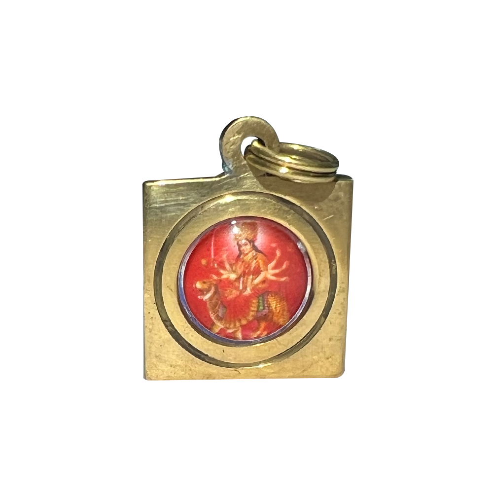 Shri Durga Bisa Yantra Pendant in Brass for Men & Women