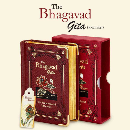 Bhagavad Gita Hardcover Edition Book - A7 Size - English