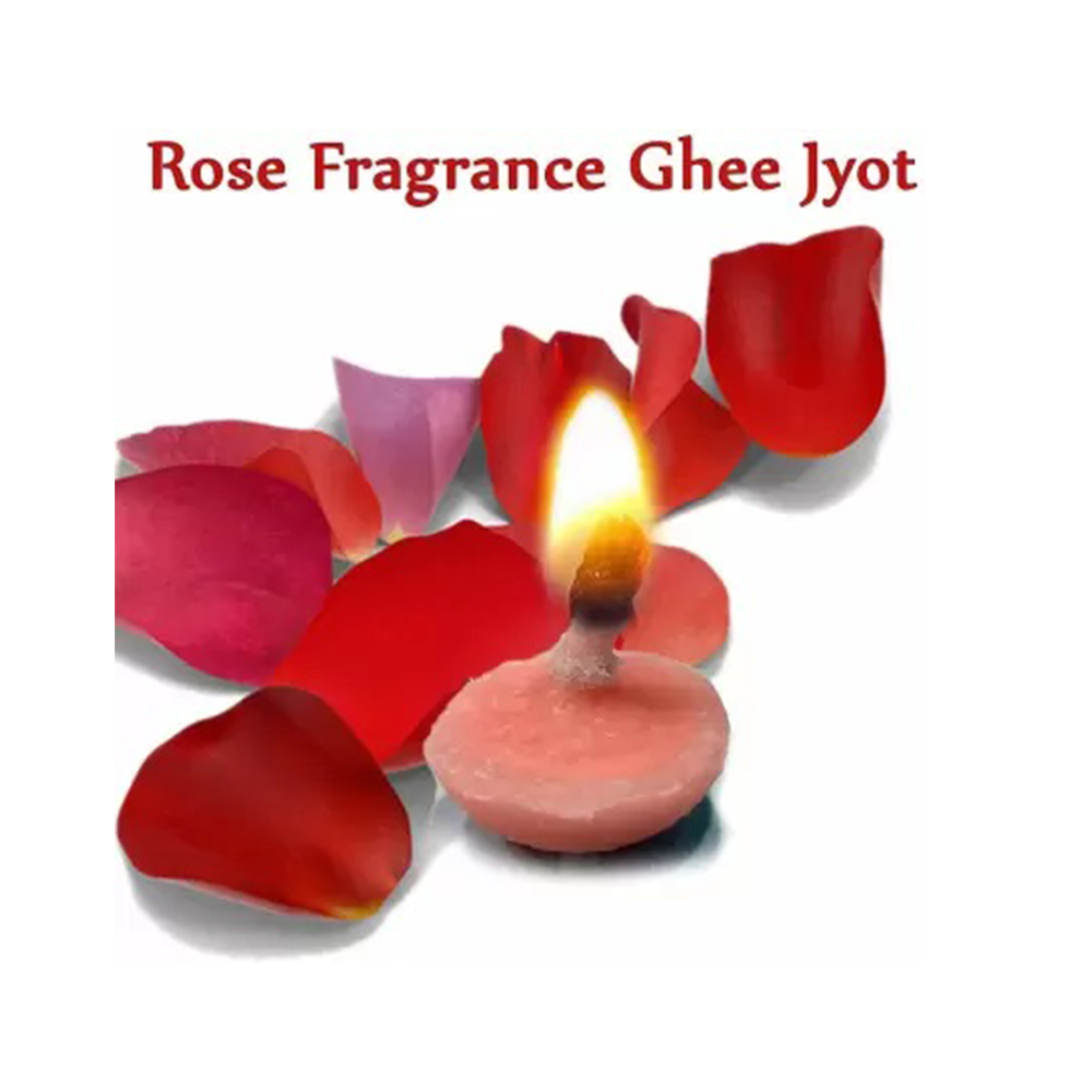 Pure Cow Ghee Diya with Rose Fragrance /table diya Cotton Wick